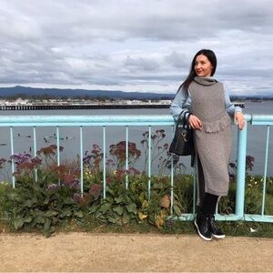 Anthropologie Nomad Morgan Carper sweater dress S